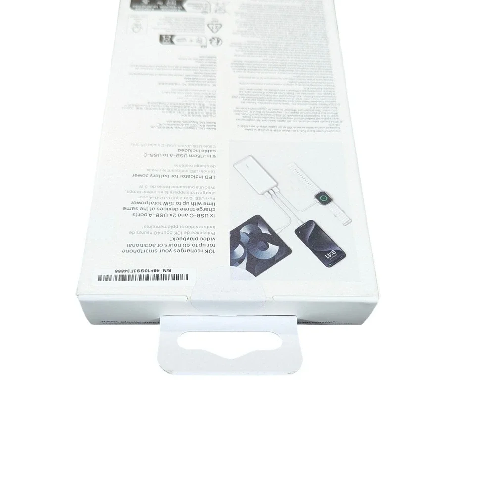 Aa6N Belkin BoostCharge Power Bank 10000mAh 2 Type-A‎ / 1 Type-C Ports, White